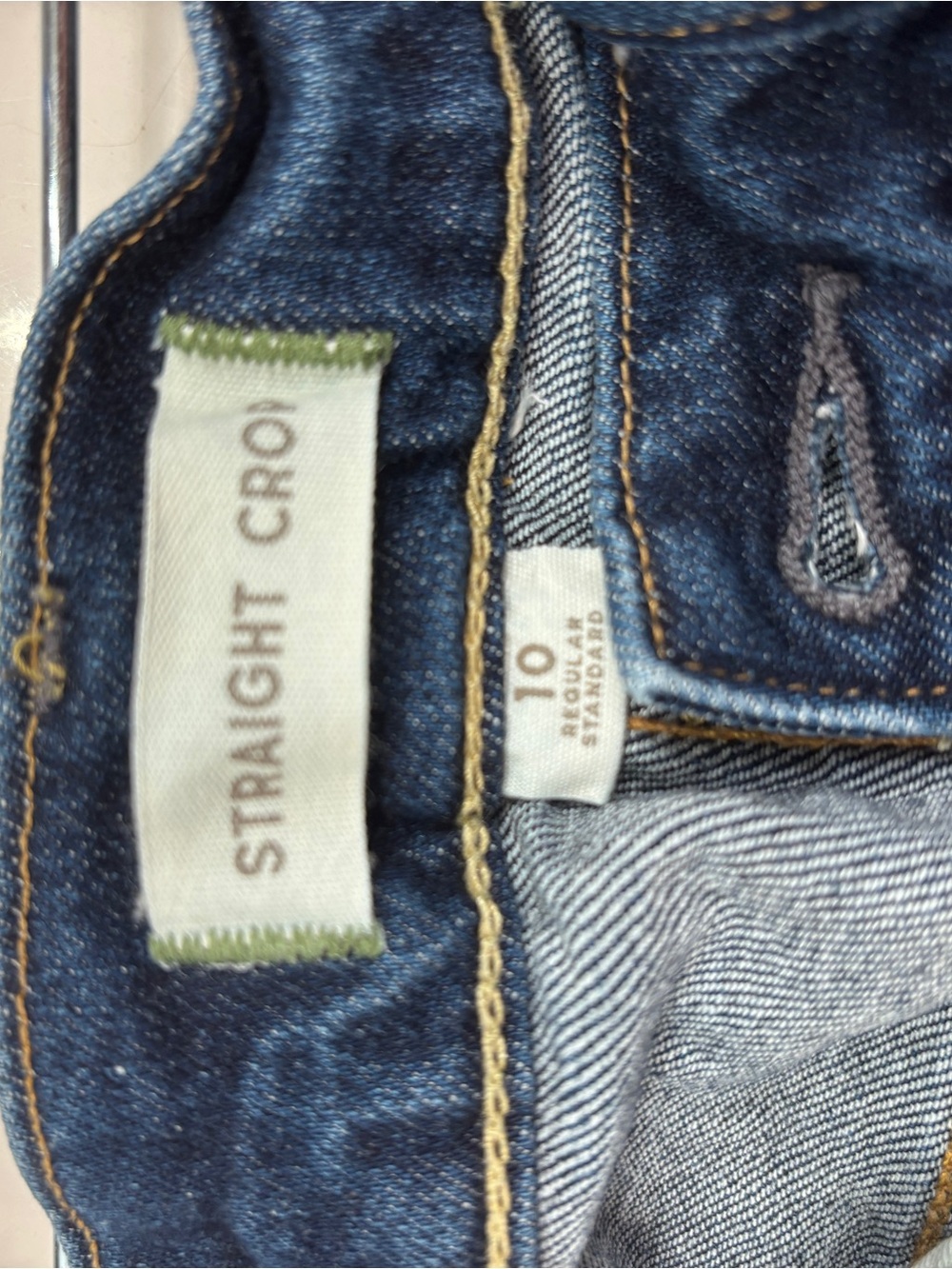 American Eagle Outfitters Straight Leg Jeans - Dark Blue - Picture 4 of 4